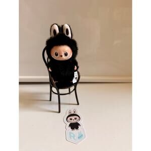 Authentic Pin for love Lububu plush letter : R Popmart V4